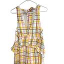 Cinq à Sept NEW  Astor Sleeveless Tiered Midi Dress White Pastel Plaid Photo 6