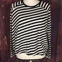 Rag and Bone Jean Camden Black & White Striped Long Sleeve Tee  Photo 1