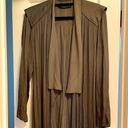 ZARA  woman army green drape jacket Photo 0