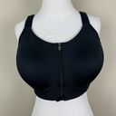 All In Motion  Sports Bra Womens 38DD Black Zip Up Front Wide Strap‎ Active Photo 12