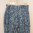 Carole Little  VINTAGE Sport Blue White Floral Denim High Rise Straight Leg Jeans Photo 1