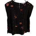 Sweet Rain  Black Floral Blouse Photo 0