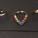 Nicole Miller  set of 3 Gemstone Rings size 7 Photo 0