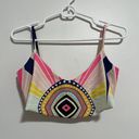 Mara Hoffman  Rays Multicolor Overlay Bikini Top Size Small Photo 1