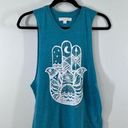 Spiritual Gangster  bohemian teal muscle tank Photo 0