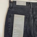 Everlane NEW The Curvy Cheeky Straight Leg High Rise Denim Jeans Washed Black Photo 8