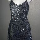 EXPRESS Metallic Sequin Mini Party Formal  Dress Womens size Small Photo 3