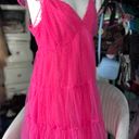 Lush Clothing Hot Pink Tutu Material Formal dress  Photo 1