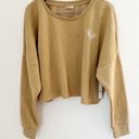 Abound NWT  Tan Cropped Graphic Pullover “Grand Slam” Sweatshirt Sz 3X Photo 1