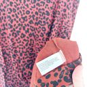 Ava & Viv  Red Leopard Mock Neck Long Sleeve Shirt Sz 2X Photo 2