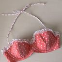 Victoria's Secret Y2k victoria’s secret pink and white polka dot retro style bikini top   Photo 0