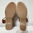 Anthropologie Seychelles Saddle Brown Tan Faux Suede Leather Platform Espadrilles Size 8.5 new Photo 7