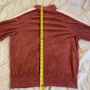 Forever 21 F21 Red And White Y2K Style Velour Track Jacket Size Large Photo 5