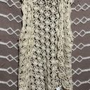 DKNY  Knit Crotchet Cardigan Pullover Western Boho Photo 0