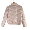 BCBGeneration  Ribbon Tie Chevron Quilted Puffer Jacket in Blush, Medium Photo 12