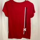 Colosseum NEW Nebraska Cornhuskers NU Huskers Red  Short Sleeve‎ Shirt Women's L Photo 1