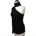 The Range  Framed Ribbed Carved One Shoulder Black Turtleneck Top Size L NWT Photo 4