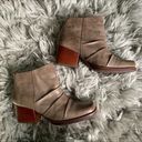 Kork-Ease  Kissel leather chunky block heel ankle booties women's shoe size 6 Photo 3