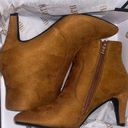 brown suede ankle booties Size 8.5 Photo 0