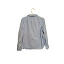 Tommy Hilfiger Women Button‎ Up Roll Tab Sleeve Shirt Size Large Blue & White Photo 4