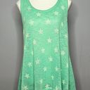 Vintage Havana LARGE MINT GREEN RACER BACK KNIT TANK TOP WITH STARS New Photo 0