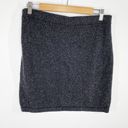 J.Jill  Speckled Grey Silk Cotton Blend Knit Mini Skirt Women's Size Small Petite Photo 1