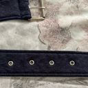 Michael Kors Navy Blue Canvas Fabric Belt with Silver Buckle, size 64” Photo 3