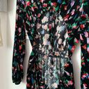 Open Edit NWT  Floral Velvet Cut Out Back Mini Dress Photo 10