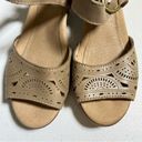 Westport Earth 7W Carson  Taupe Leather Open Toe Heeled Sandals Photo 3