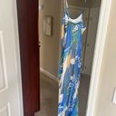 Boutique Blue Printed Maxi Dress Photo 3