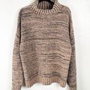 BCBGMAXAZRIA  Drop Shoulder Wool Blend Long Sleeve Turtleneck Sweater, Size Large Photo 0