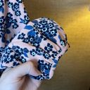 J.Crew  Size 4 Surplice Peplum Floral Top Pink Blue Spring Flowers Tailored Photo 4