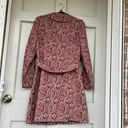 Nine West  JACKET Size 6 Print Brown Paisley Whimsy Cottagecore Blazer Overcoat Photo 6