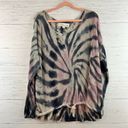 Vintage Havana  Tie Dye Chunky Knit Sweater Size L Photo 0