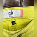 CAbi  #5084 Citron Yellow Skinny Stretch Pants Jeans Chartreuse Women’s Size 4 Photo 3