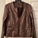 Bernardo  Womens Leather Jacket excellent condition long 25” bust 38/40” Photo 5