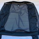 Victoria's Secret Sport All Over Mesh Bomber Jacket Black Sz S Photo 3