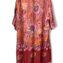 Alexis 🆕  Emotion Floral Shirt Dress in Orange Blossom Sz L Photo 2