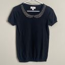 Elle Beaded Collar Knit Top Photo 0