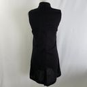 Pretty Little Thing New  Embroidered Floral Choker Neck Shift Dress Black Size 4 Photo 7