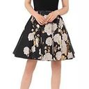 Betsy and Adam NWT  Women’s Off the Shoulder Metallic Floral Black & Gold Dress Size 12 Photo 12