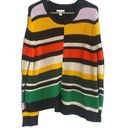 Nine West  Multicolor Asymmetrical Hem Long Sleeve Sweater Women Sz XL Photo 0