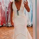 Jovani White/Nude Iridescent Dress Photo 0