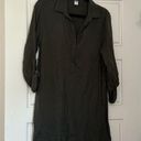 Old Navy Green 3/4 button down collared shirt dress Photo 0