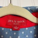 JACK  b. quick Women’s Blue Polka Dot Sequined Holiday Button Blouse Size S Photo 6