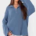 Edikted Amour high neck oversized zip sweater  Photo 0