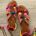 Bamboo Pom Pom Sandals Photo 1