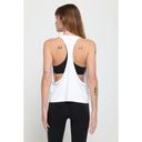 Spiritual Gangster NEW  Size M/L Alex Seamless Muscle Racer Tank White Low Arm Photo 1