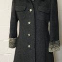 L.A.M.B. Vintage 1960 Wool And Curly Fur Coat  Size XS  Fully Lined, Union Made USA Photo 4