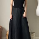 vintage 90s black glitter sparkly goth princess bustier maxi dress formal gown Photo 2